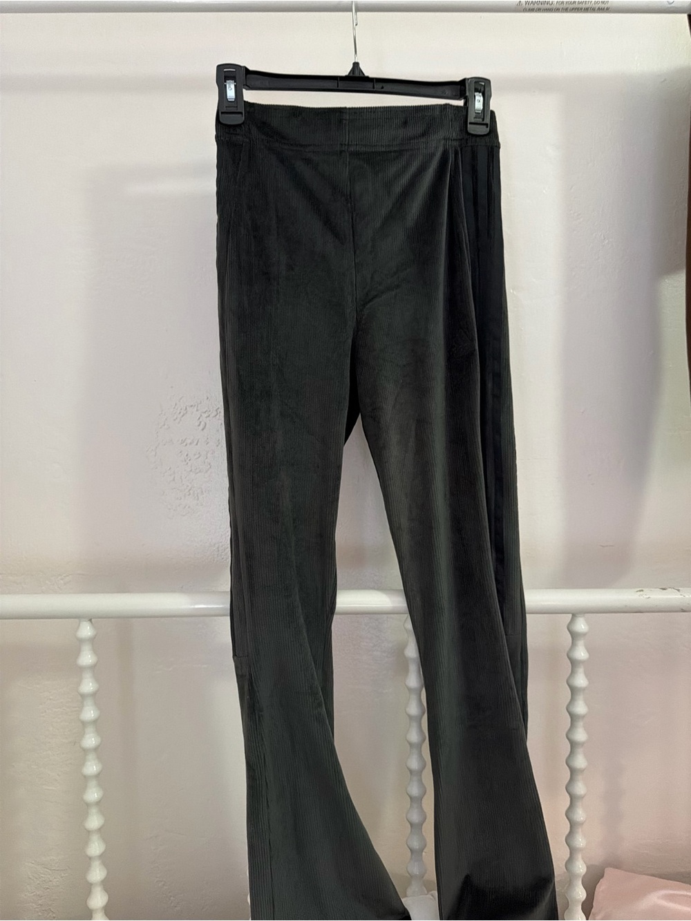 adidas grey Women's Corduroy-Style Flared Pants